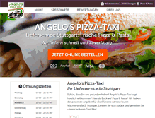 Tablet Screenshot of angelos-pizzataxi.de